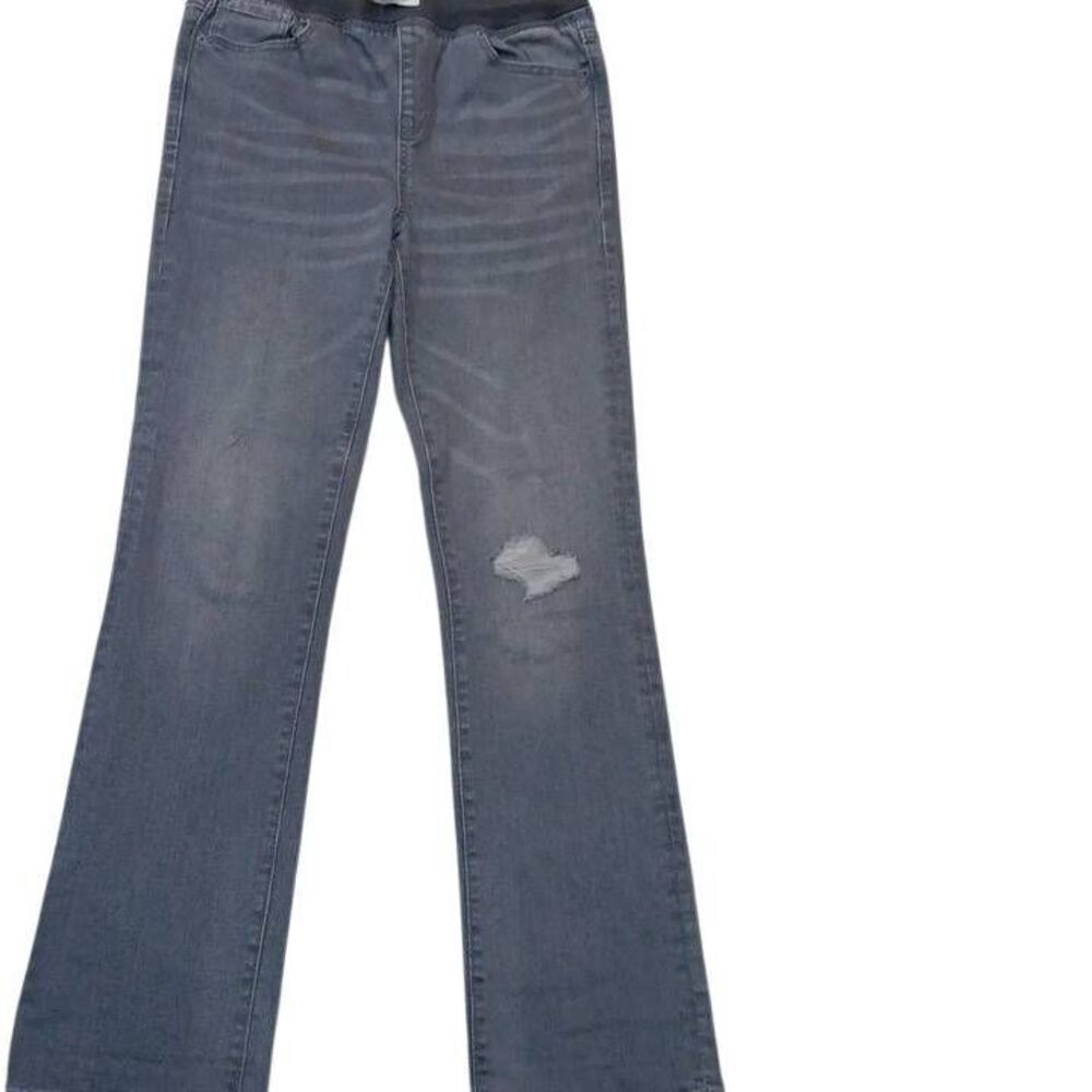 Old Navy Distressed, Slip On Jeans 4 Women Karate Slim With Built-in Flex Max